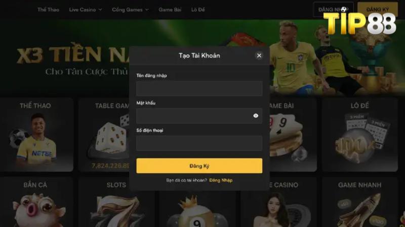 Quy trình đăng ký tài khoản đơn giản cho tân thủ